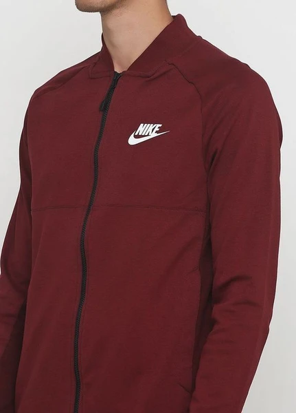 Олимпийка (мастерка) Nike Sportswear Mens Advance 15 Jacket Fleece бордовая 861736-619