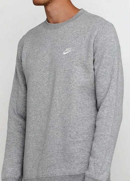 Свитшот Nike Sportswear Crew Fleece Club серый 804340-063