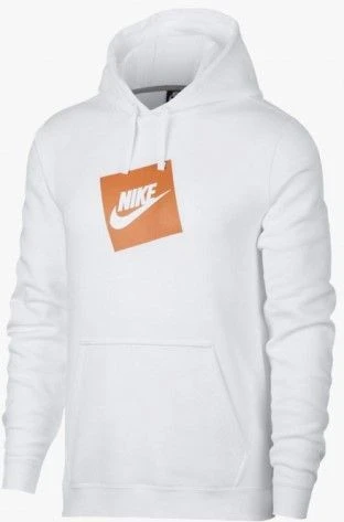 Толстовка Nike NSW HBR Hoodie Fleece белая 928719-100