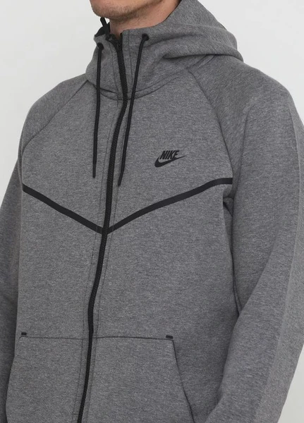 Толстовка Nike Sportswear Tech Fleece Windrunner FZ сіра 805144-091