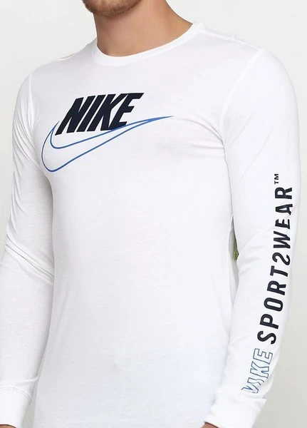 Лонгслів Nike DryLong-Sleeve Basketball T-Shirt білий 929372-100