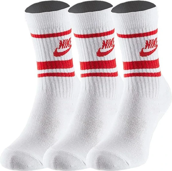 Шкарпетки Nike U NK CREW NSW ESSENTIAL STRIPE білі (3 пари) CQ0301-102