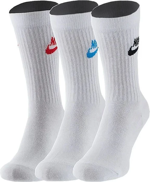 Носки Nike U NK NSW EVRY ESSENTIAL CREW белые (3 пары) SK0109-911