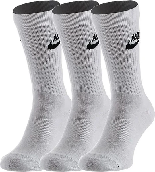Носки Nike U NK NSW EVRY ESSENTIAL CREW белые (3 пары) SK0109-100