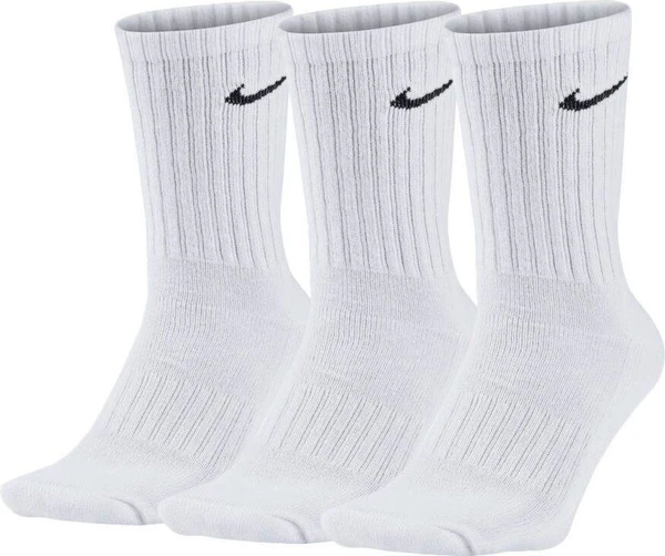 Носки Nike U Nk Everyday Cush Crew белые (3 пары) SX7676-100