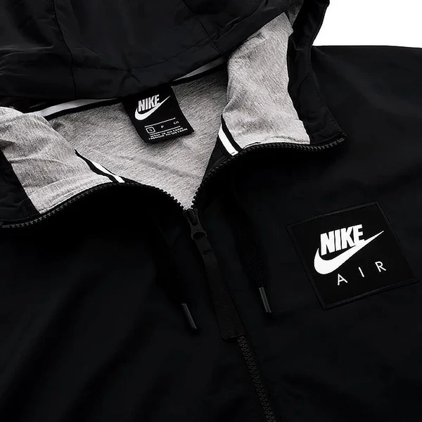 Куртка Nike AIR HOODED JACKET черно-серая 932137-010