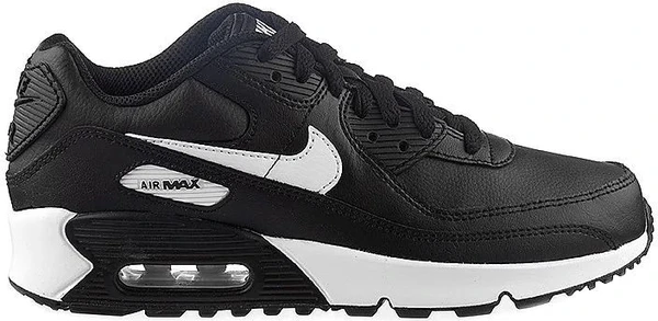 Кроссовки подростковые женские Nike AIR MAX 90 LTR черно-белые CD6864-010