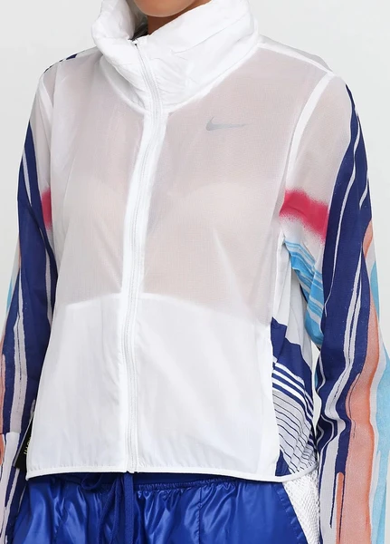 Ветровка женская Nike IMPOSSIBLY LIGHT бело-синяя AT3094-121