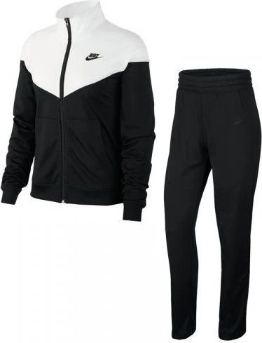Спортивный костюм женский Nike NSW TRK SUIT PK черно-белый BV4958-010