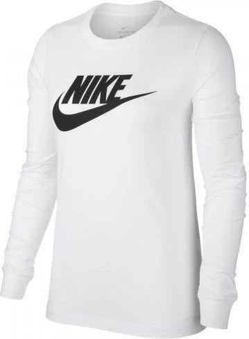 Лонгслив женский Nike NSW TEE ESSNTL LS ICON FUTURA белый BV6171-100