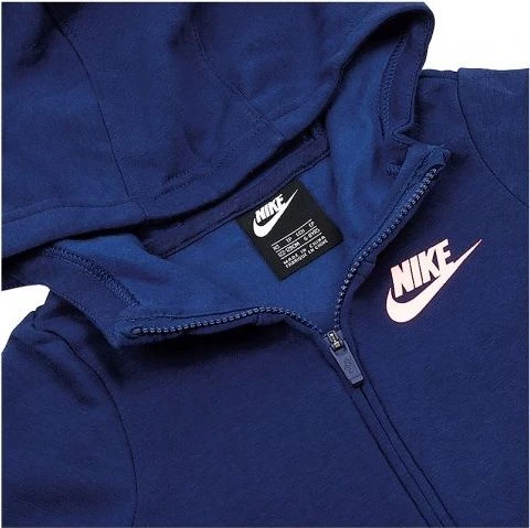 Толстовка подростковая Nike SPORTSWEAR HOODIE синяя 939459-479