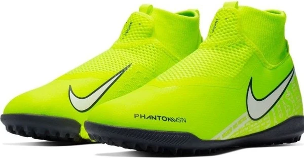 Детские сороконожки (шиповки) Nike JR Phantom VSN Academy зеленые DF TF AO3292-717