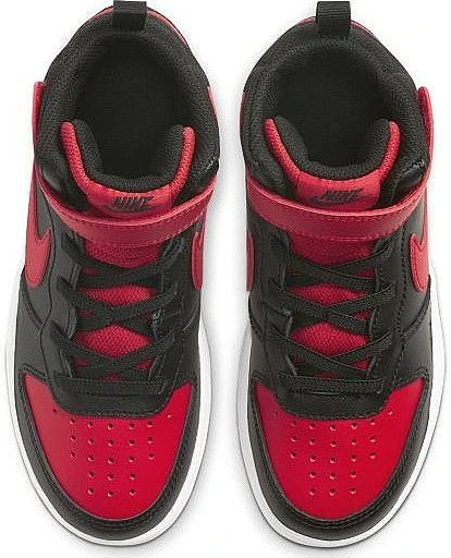 Кроссовки детские Nike Court Borough Mid 2 красно-черные CD7783-003