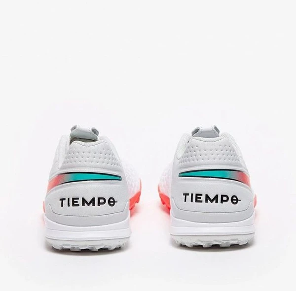 Сороконожки (шиповки) Nike Tiempo Legend 8 Academy TF оранжево-белые AT6100-163