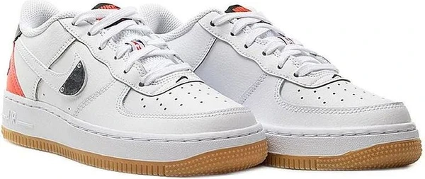 Кроссовки Nike Air Force 1 LV8 1 бело-оранжевые CT3842-101