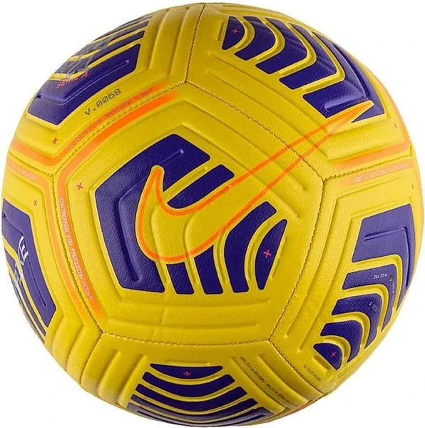 Мяч футбольный Nike Serie A Strike желто-синий CQ7322-710 Размер 5