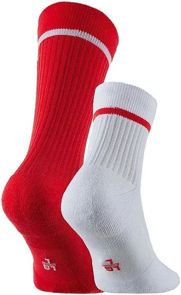 Носки Nike SNKR Sox красно-белые (2 пары) CU8325-904