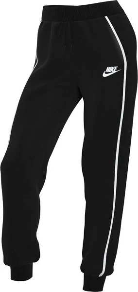 Спортивні штани жіночі Nike NSW MLNM ESSNTL FLC MR JGGR чорно-білі CZ8340-010
