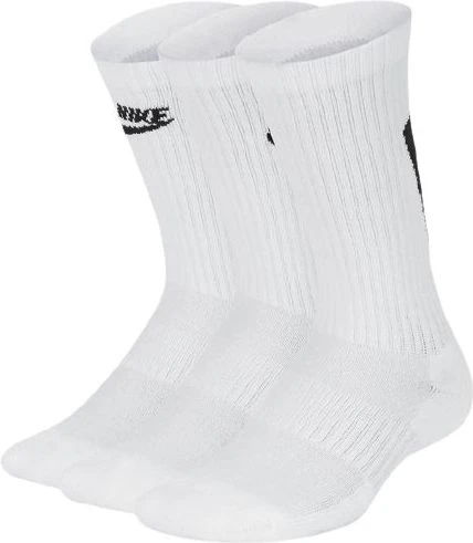 Шкарпетки Nike EVERYDAY CUSH CREW 3PR біло-чорні SK0065-100