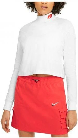 Футболка жіноча Nike NSW TEE LS MOCK LOVE біла DB9735-100