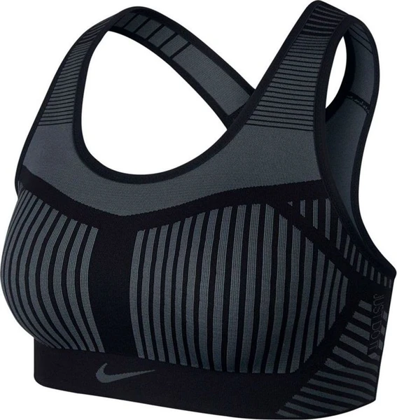 Топік жіночий Nike FENOM FLYKNIT BRA сіро-чорний AJ4047-010