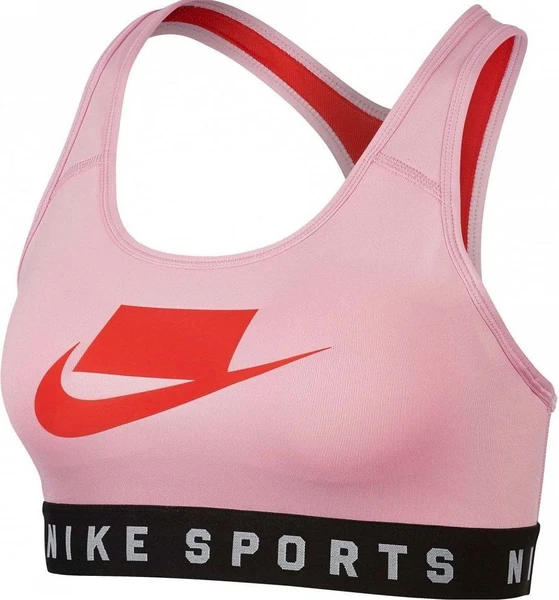 Топик женский Nike MESH BACK SWOOSH BRA розовый AT1764-629