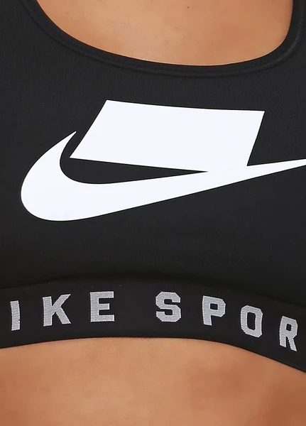 Топик женский Nike MESH BACK SWOOSH BRA черный AT1764-010