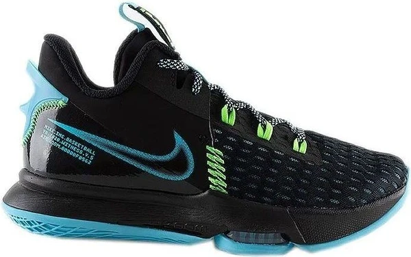 Кроссовки Nike LeBron Witness 5 черно-голубые CQ9380-004