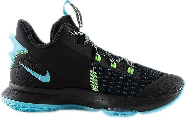 Кроссовки Nike LeBron Witness 5 черно-голубые CQ9380-004