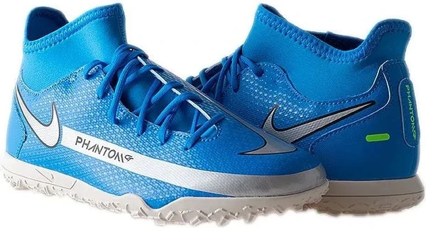 Сороконіжки (шиповки) Nike PHANTOM GT CLUB DF TF синьо-сірі CW6729-400
