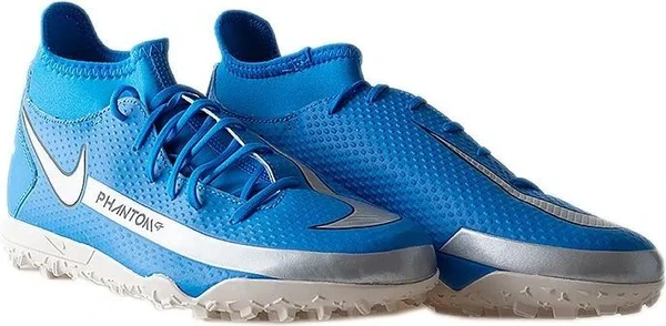 Сороконіжки (шиповки) Nike PHANTOM GT CLUB DF TF синьо-сірі CW6670-400