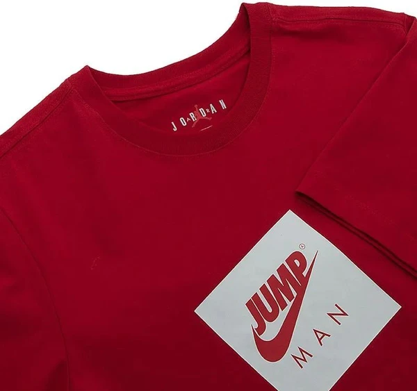 Футболка Nike Jordan JUMPMAN BOX SS CREW красно-белая DD0963-687