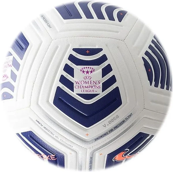 Мяч футбольный Nike UEFA STRK бело-темно-синий CW7225-100 Размер 5