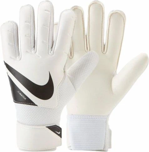 Вратарские перчатки Nike Jr. Goalkeeper Match бело-черные CQ7795-100