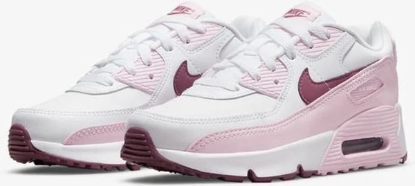Кроссовки детские Nike AIR MAX 90 LTR розово-белые CD6867-114