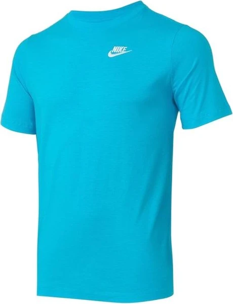 Футболка подростковая Nike NSW TEE EMB FUTURA голубая AR5254-447