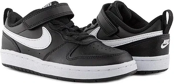 Кроссовки детские Nike COURT BOROUGH LOW 2 (PSV) черные BQ5451-002