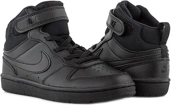 Кроссовки детские Nike COURT BOROUGH MID 2 (PSV) черные CD7783-001