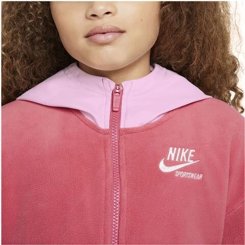 Олимпийка (мастерка) подростковая Nike HERITAGE JACKET розовая DJ5745-622