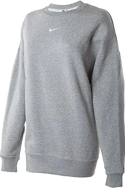 Спортивный свитер женский Nike ESSNTL FLC CREW CLCTN OS серый DD5632-063
