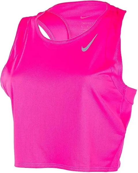 Майка жіноча Nike DF RACE CROP рожева DD5921-639