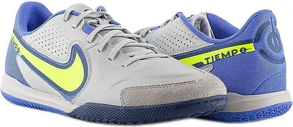 Футзалки (бампы) Nike TIEMPO LEGEND 9 ACADEMY IC серые DA1190-075