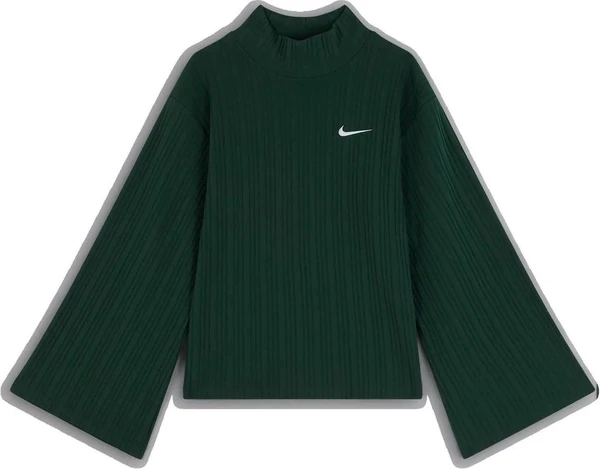 Гольф женский Nike JRSY RIB LS TOP зеленый DM6399-397