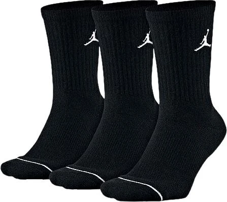 Шкарпетки баскетбольні Nike Jordan Unisex Jumpman Crew Socks (3 Pack) чорні SX5545-013