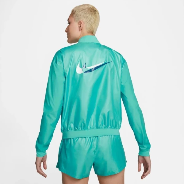 Куртка жіноча Nike SWSH RUN JKT бірюзова DD6847-392
