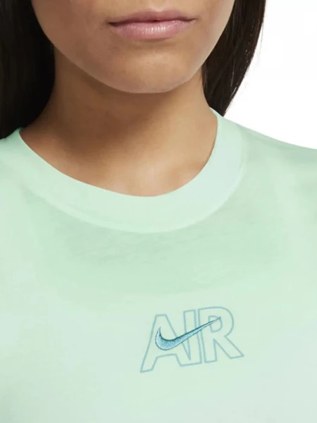 Жіноча футболка Nike TEE SLIM CRP NIKE AIR зелена DN5852-394