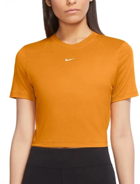 Жіноча футболка Nike ESSNTL TEE SLIM CRP LBR помаранчева DD1328-738