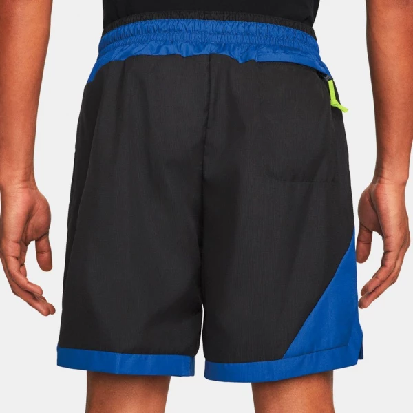 Шорты баскетбольные Nike DF DNA WVN 10IN SHORT черно-синие DH7559-480