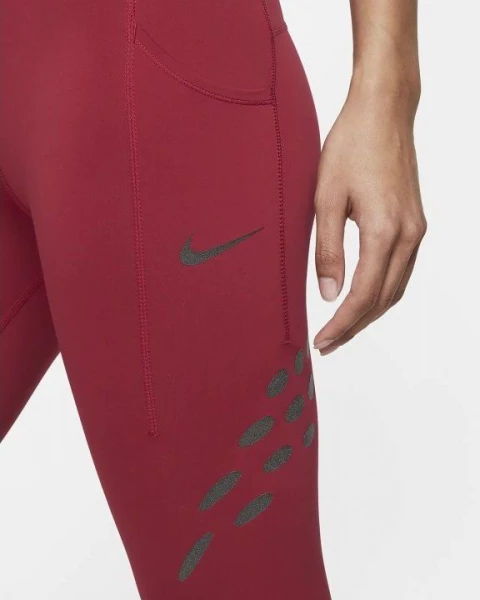 Лосини жіночі Nike W NK DF RUN DVN MR TGHT червоні DM7749-690