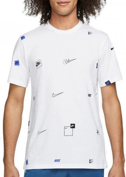 Футболка Nike M NSW 12 MO LOGO AOP TEE біла DN5246-100